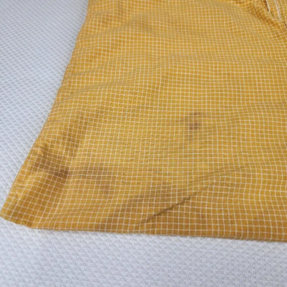 Vintage 60s Fabric Clothes Pin Bag Holder Hanger Orange Yellow Red